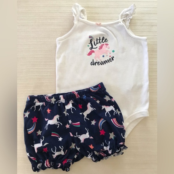 Carter’s Little Dreamer Unicorn Outfit Size 24 Months - Picture 1 of 13